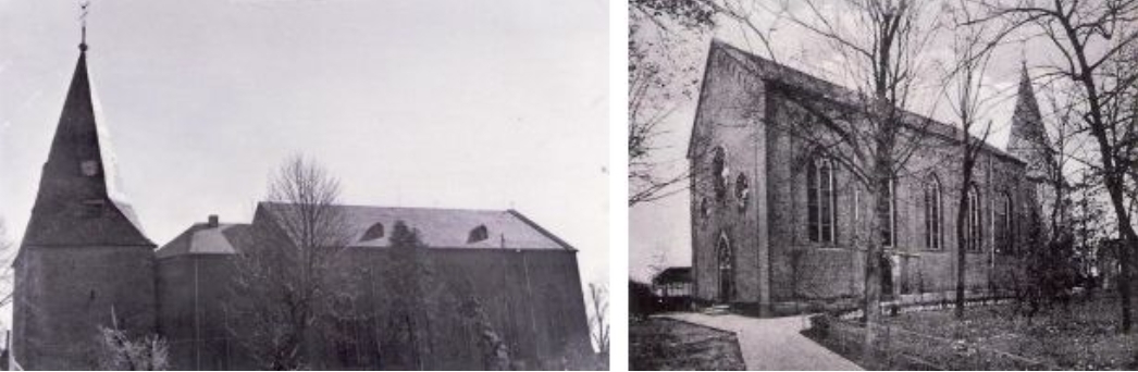 Historische Aufnahme der Vettweißer Pfarrkirche