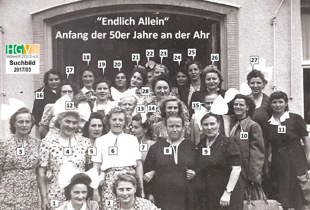 “Endlich Allein“ Anfang der 50er Jahre an der Ahr