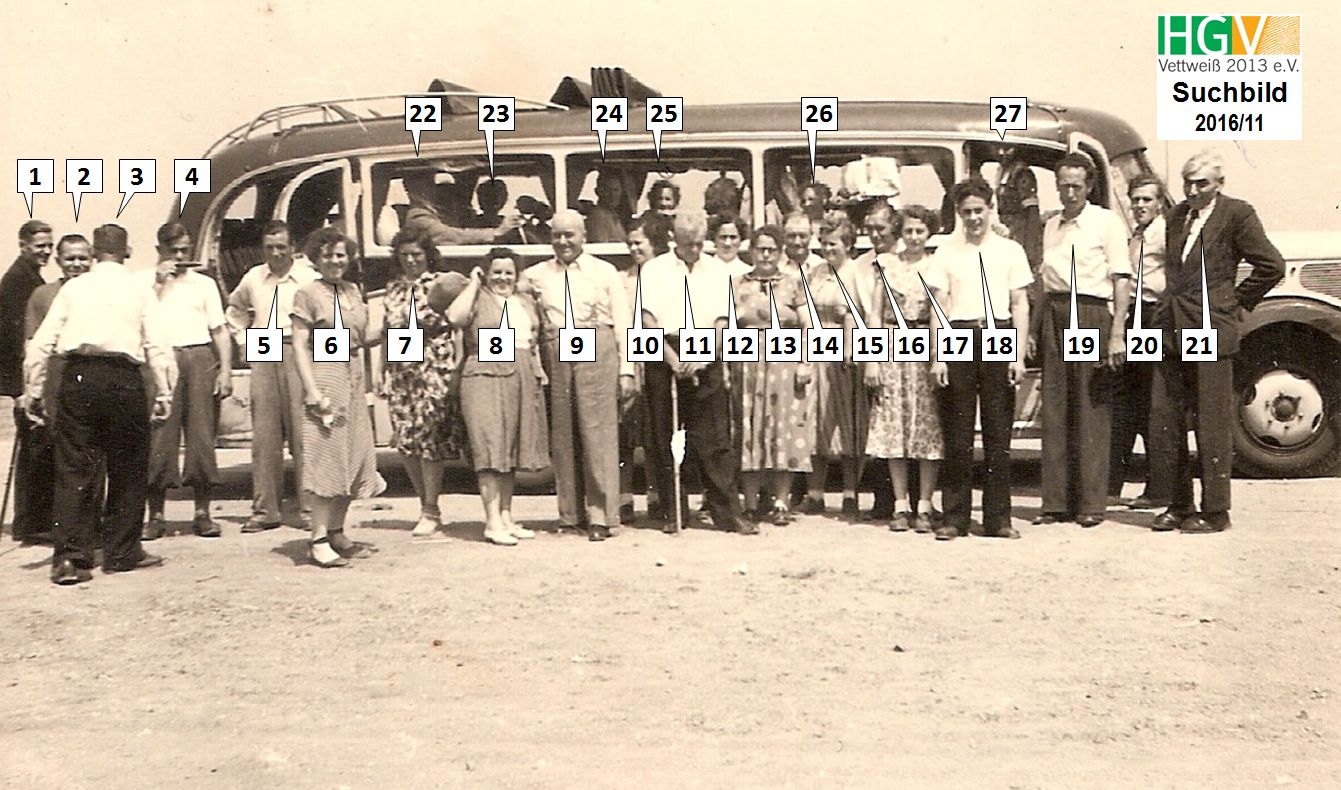 Ausflug im Mai 1952 an die Mosel